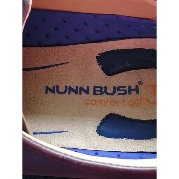 Nunn Bush Mens Derby Shoe Brown Leather Lace Up Dress Shoe Square Toe‎ 10.5 - Picture 9 of 10